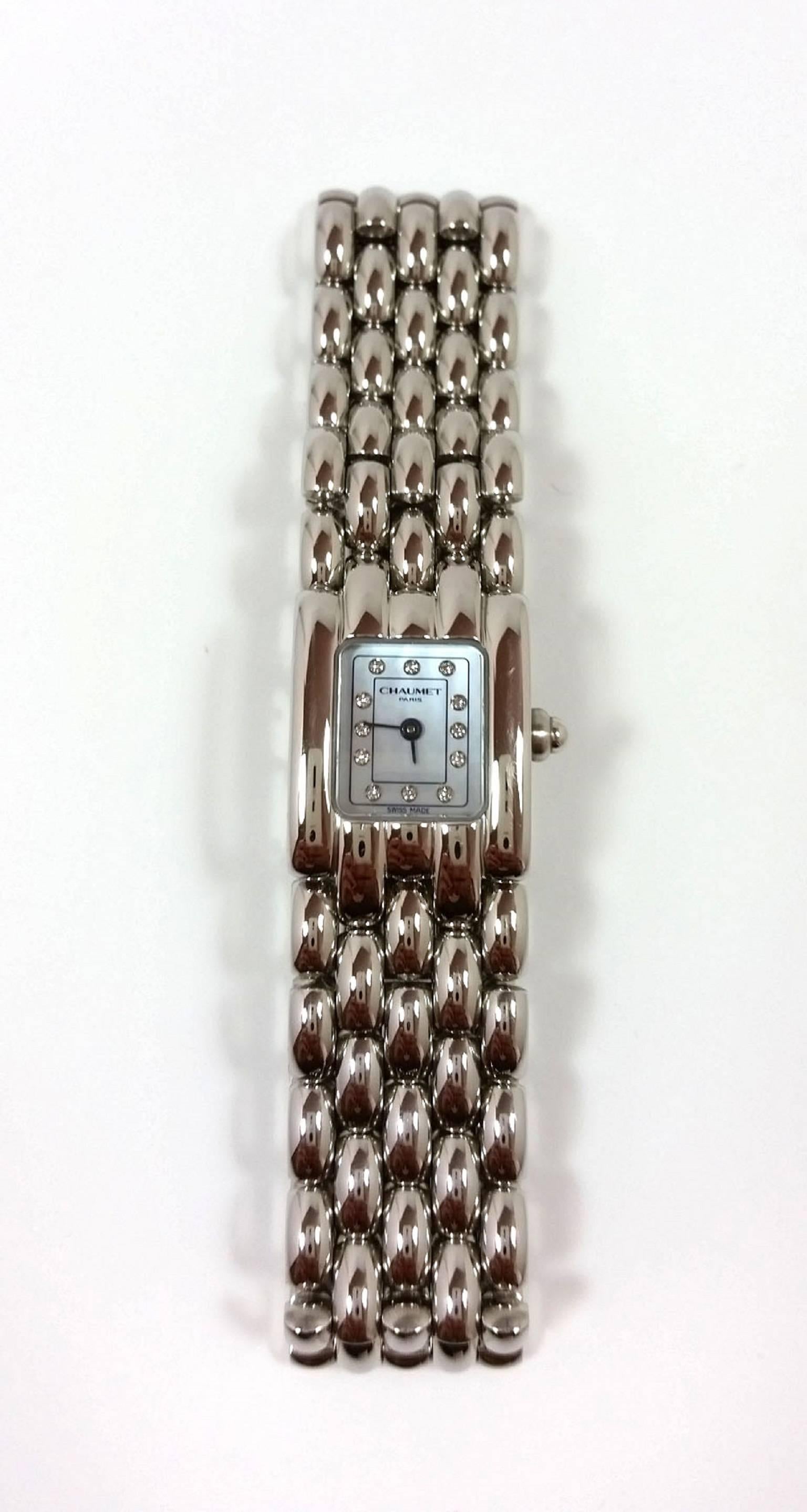 Women's Chaumet Ladies Stainless Steel Khesis Quartz Wristwatch