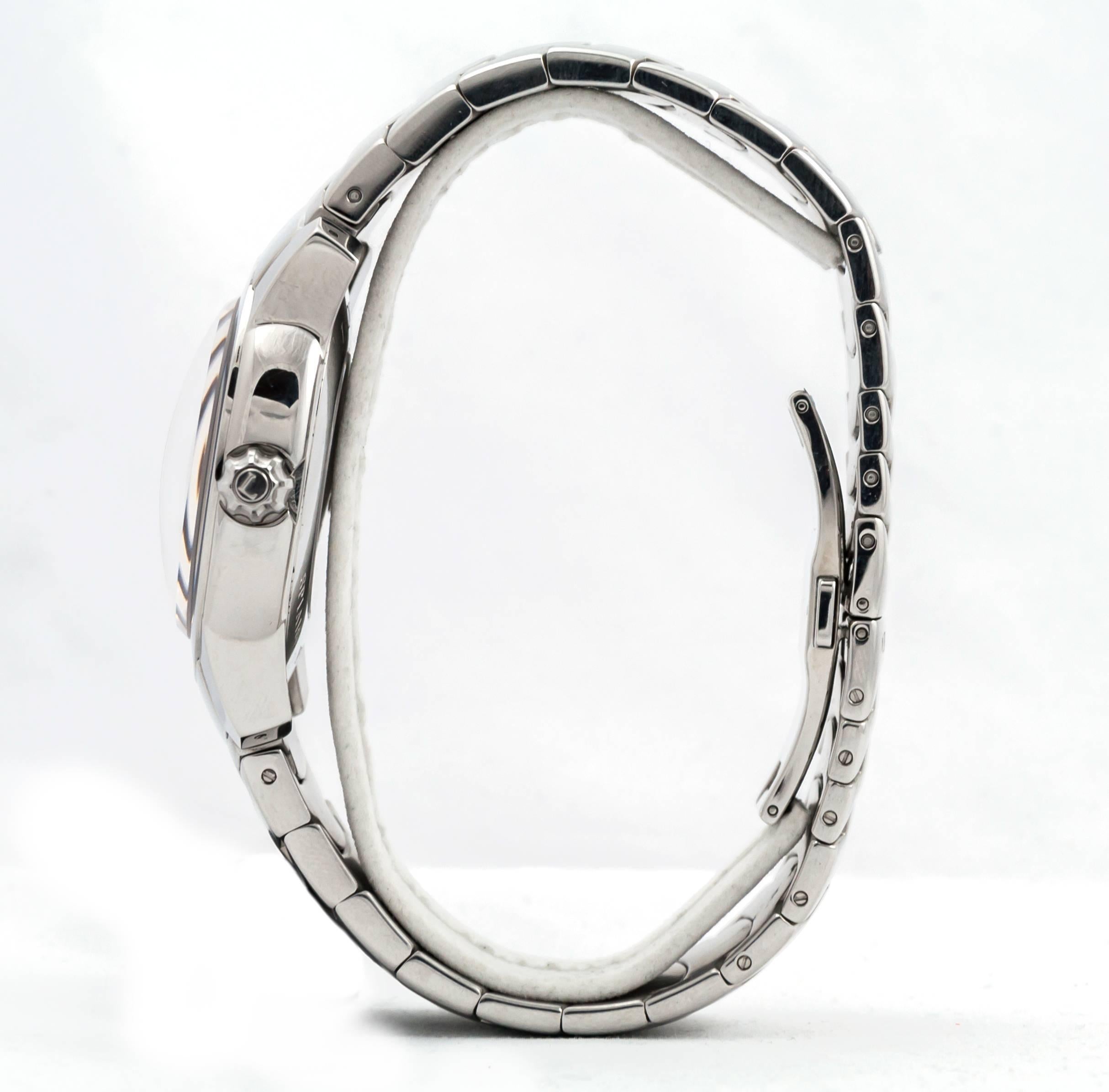 Leonard Sphere Stahlarmband-Armbanduhr im Zustand „Hervorragend“ im Angebot in Saint Ouen, FR