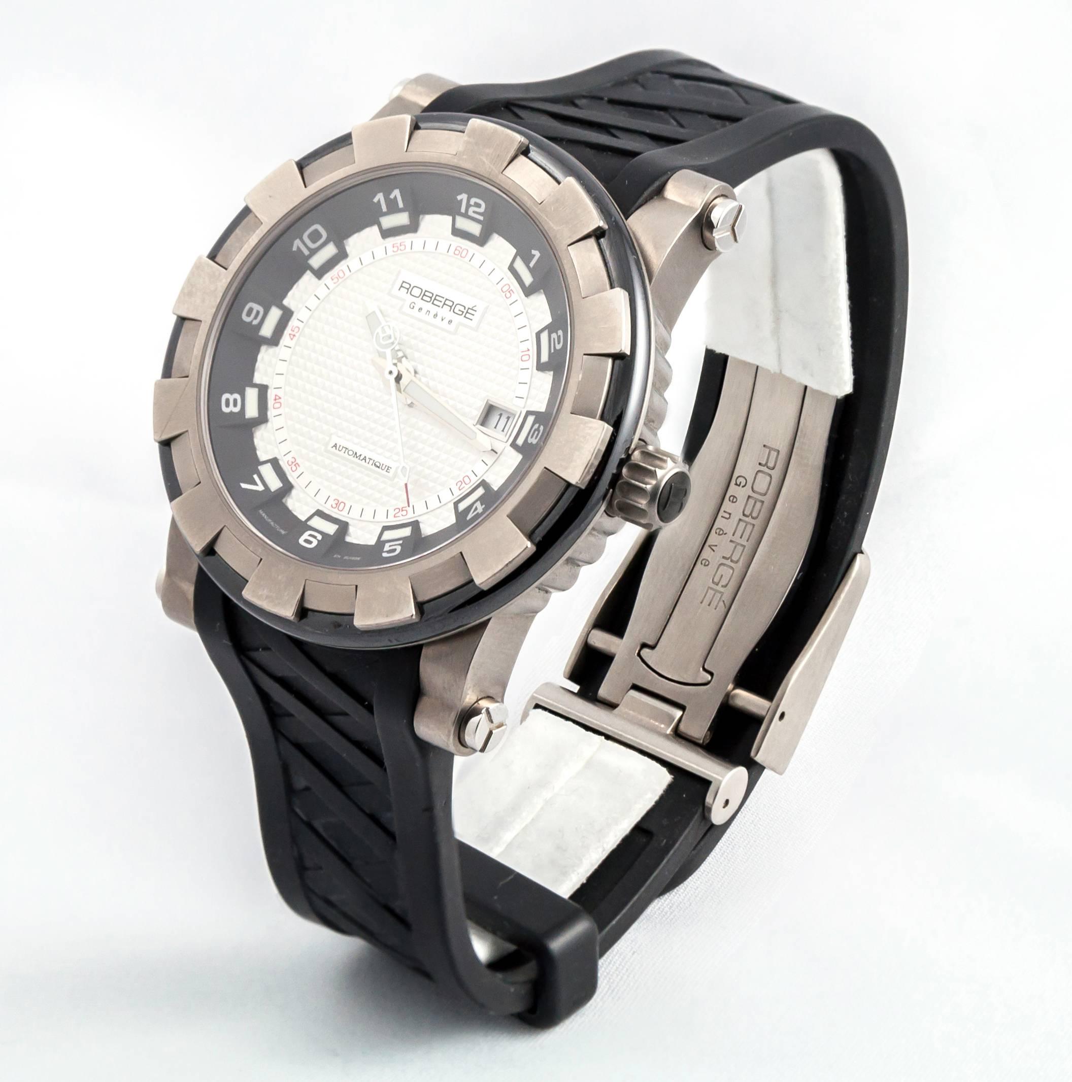 Armbanduhr aus Titan und Keramik von Pavo Sport, Robergé Herren im Angebot