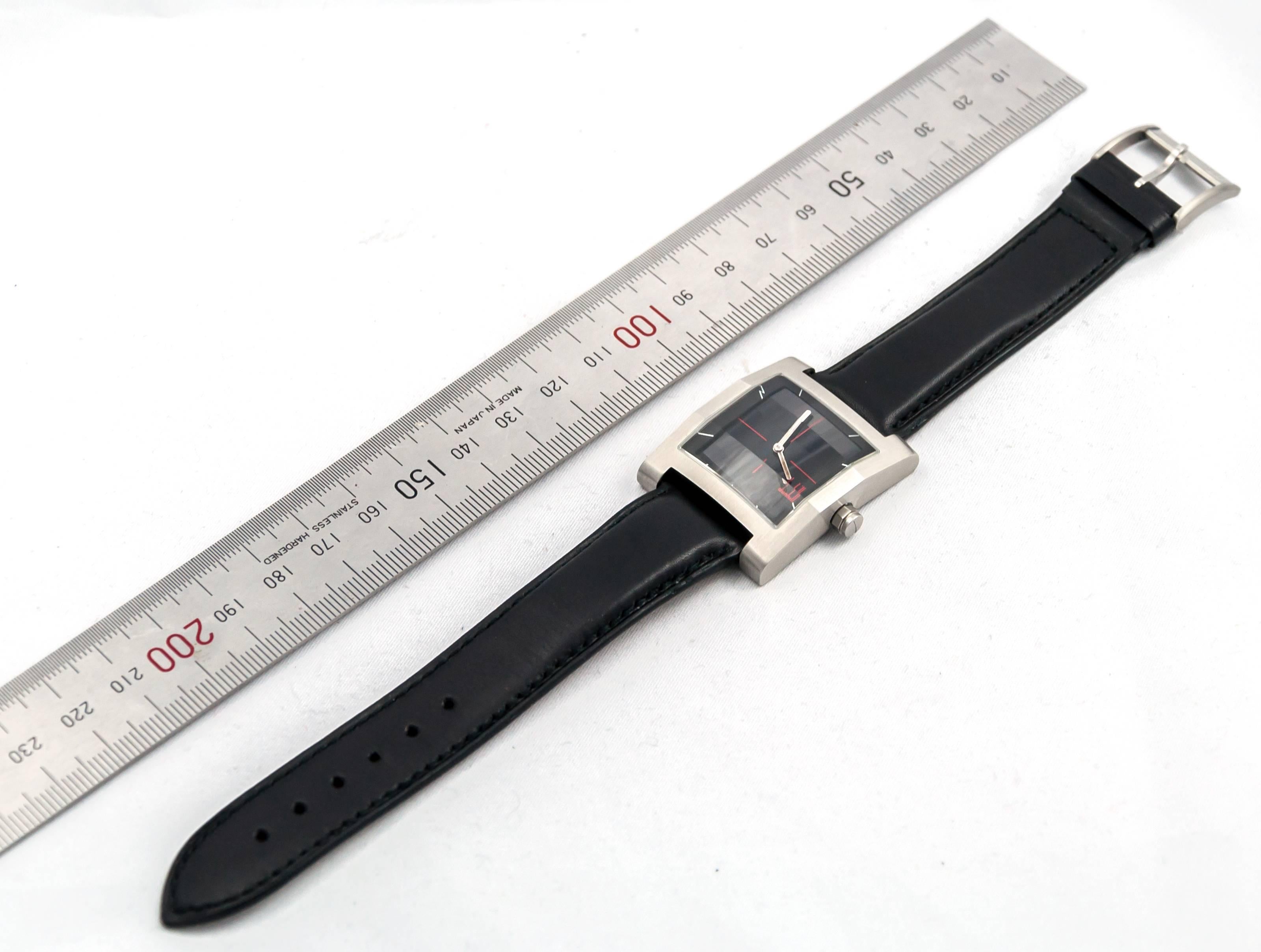 Men's Dunhill stainless Steel Rectangular Wristwatch