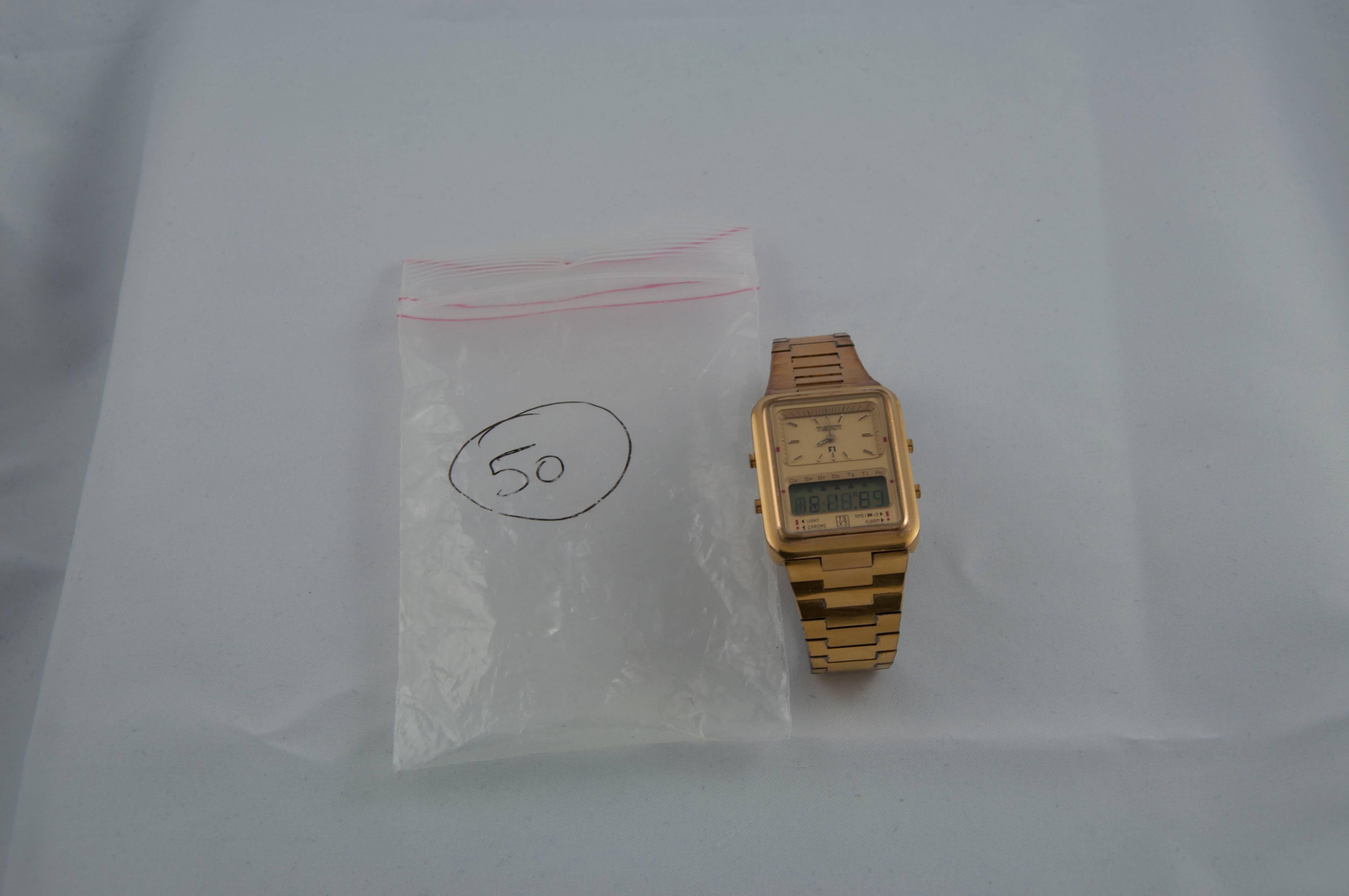 Tissot Gold Plated Formula 1 Quartz Wristwatch  1