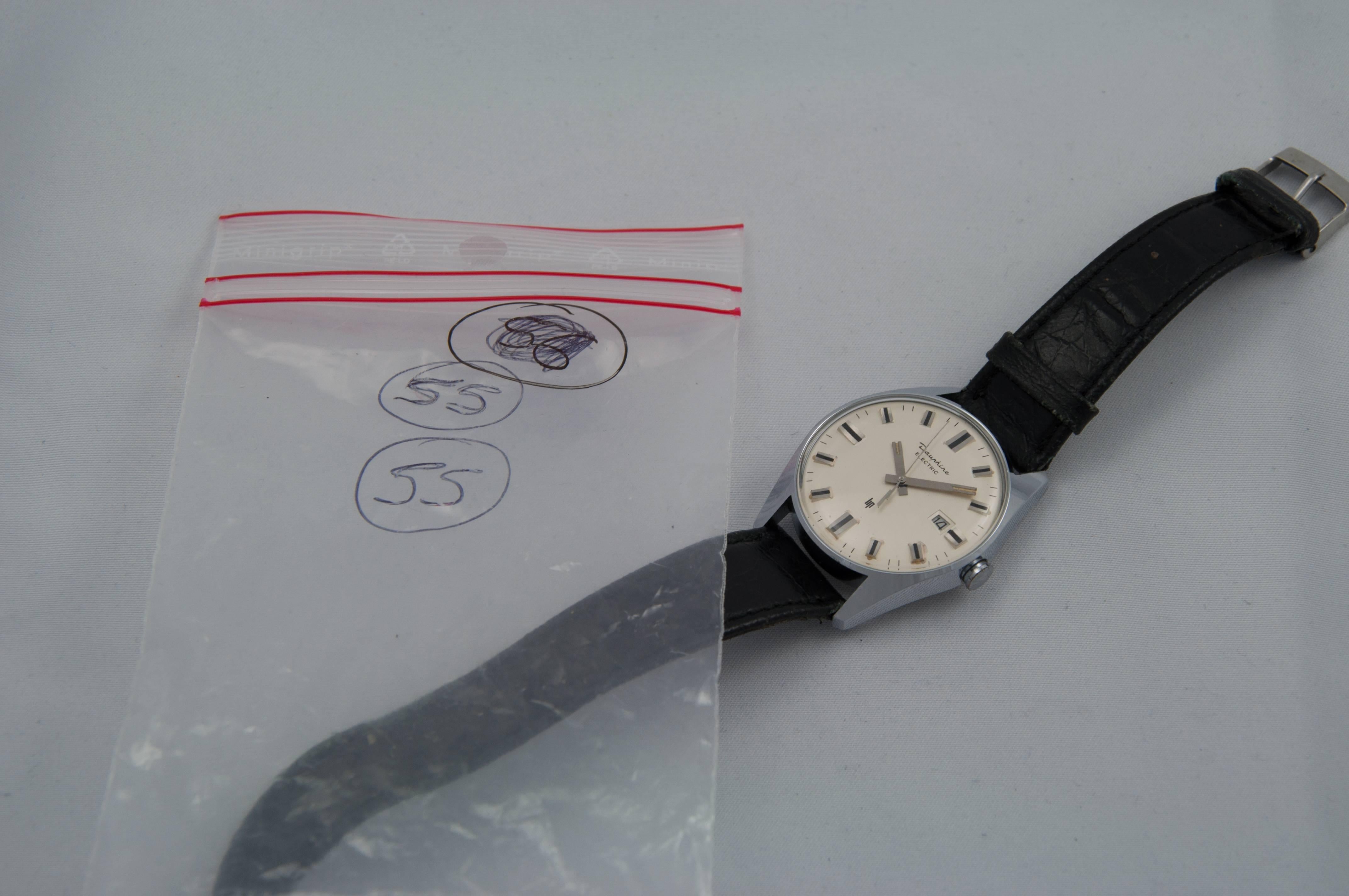 Lip stainless steel Dauphine Electric Wristwatch In Excellent Condition In Saint Ouen, FR