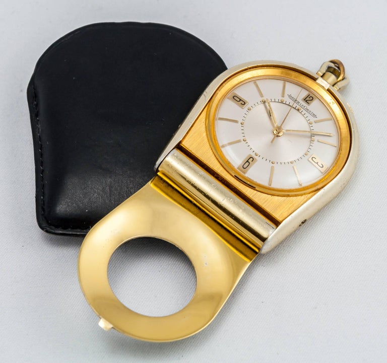 Jaeger LeCoultre Memovox Travel Mechanical Pocket Watch at 1stDibs