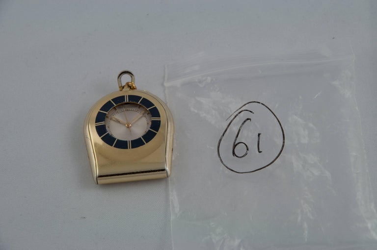 Jaeger LeCoultre Memovox Travel Mechanical Pocket Watch at 1stDibs