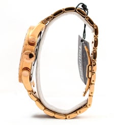 Triumph yellow Gold stainless Steel Chronograph Big Grande Quartz Wristwatch