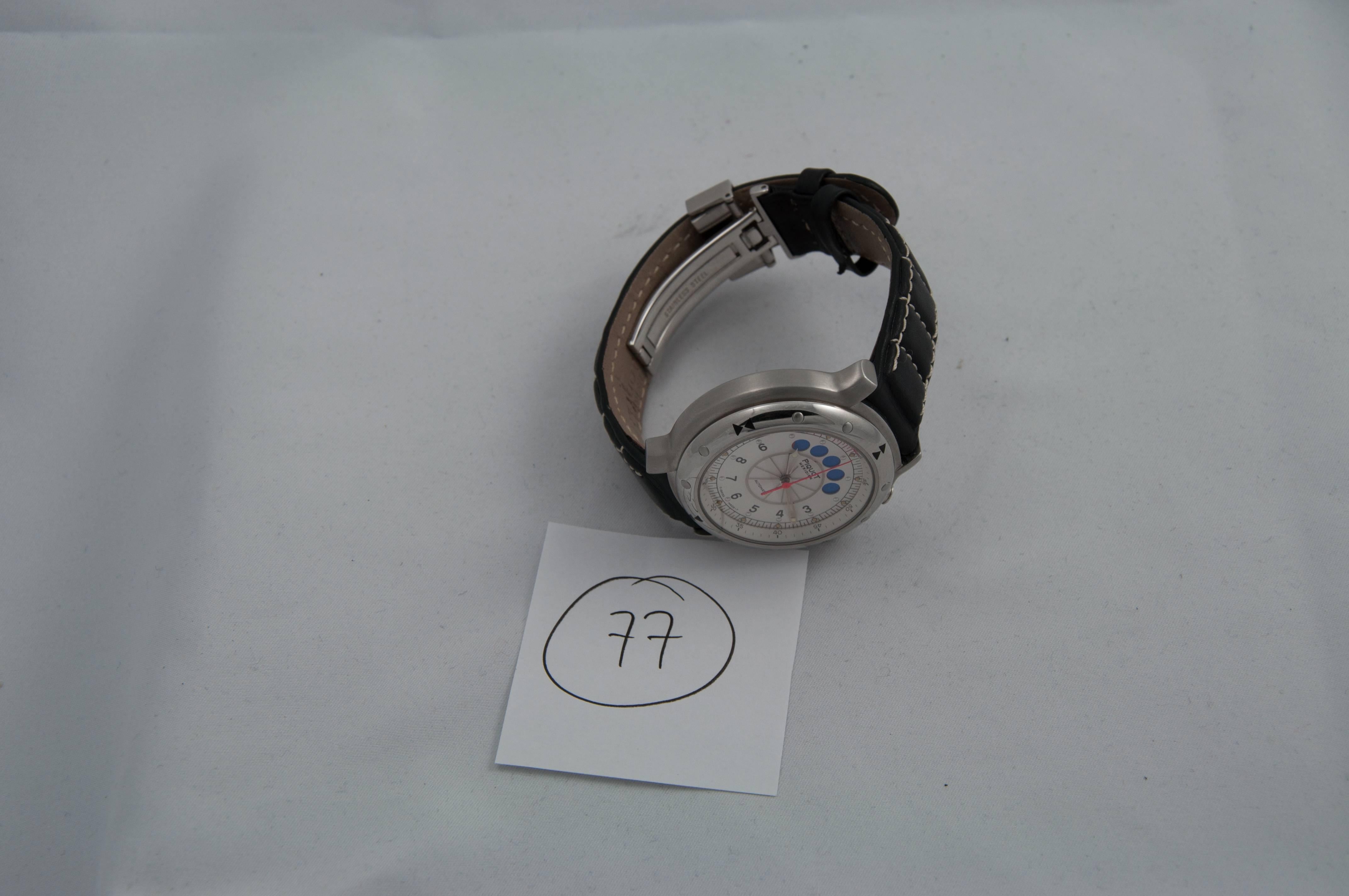 Men's Piquot stainless Steel Meridien Regatta Chronograph Automatic Wristwatch