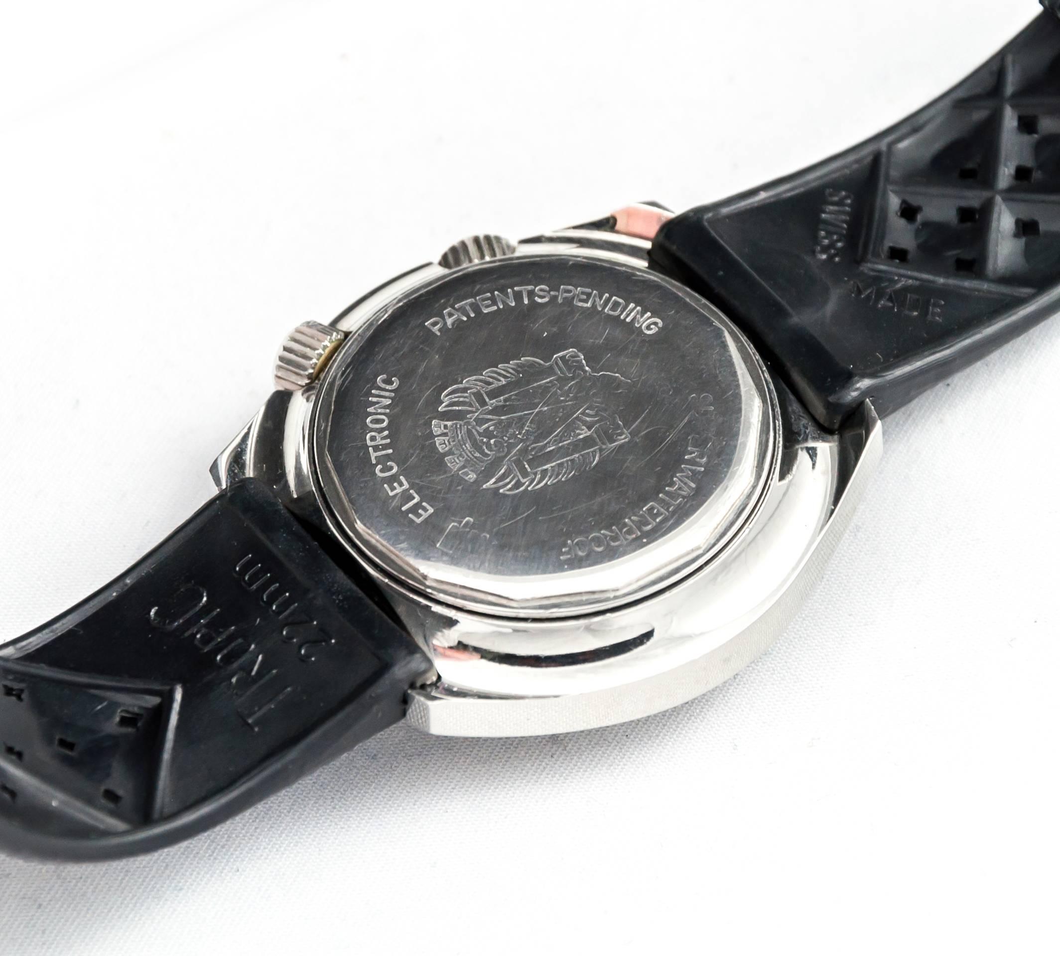 LIP stainless Steel Super Nautic-Ski Electronic Wristwatch, circa 1972 ...