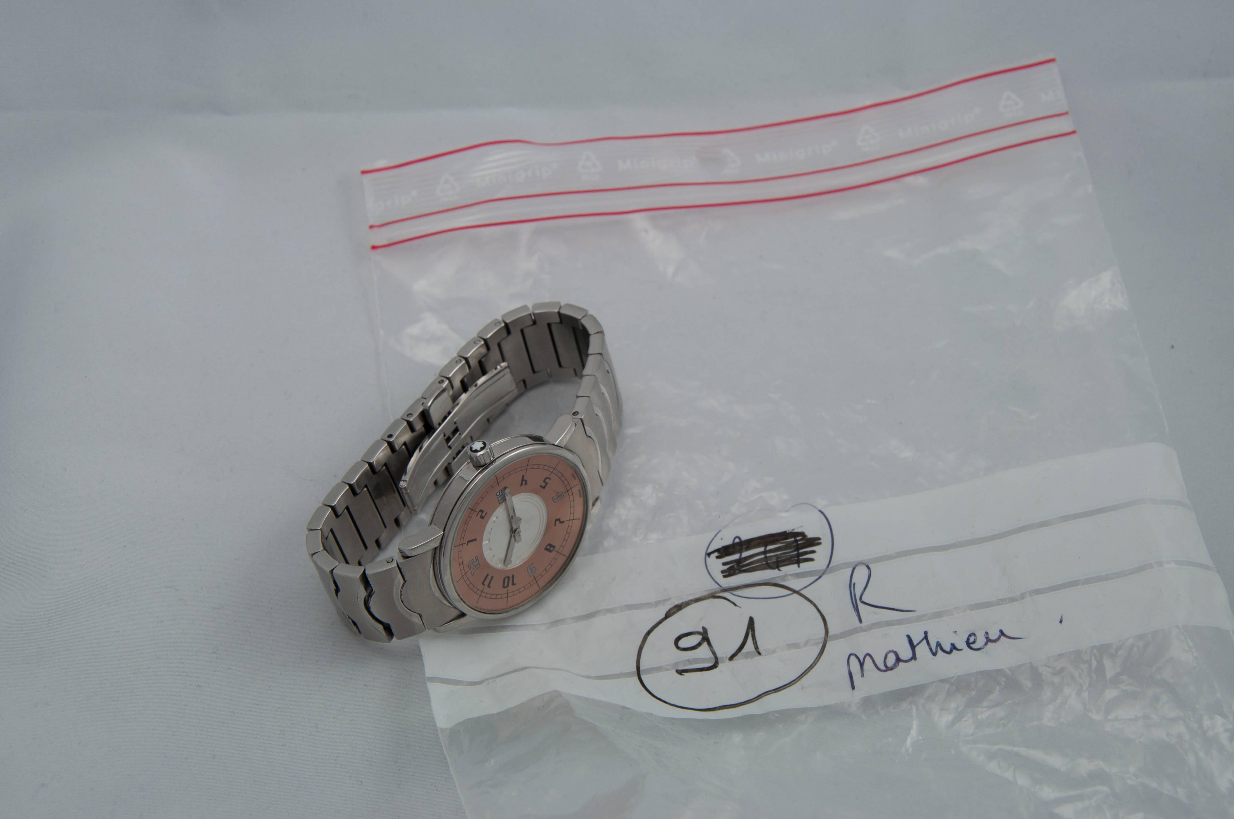 Montblanc stainless steel Round Quartz Wristwatch 2
