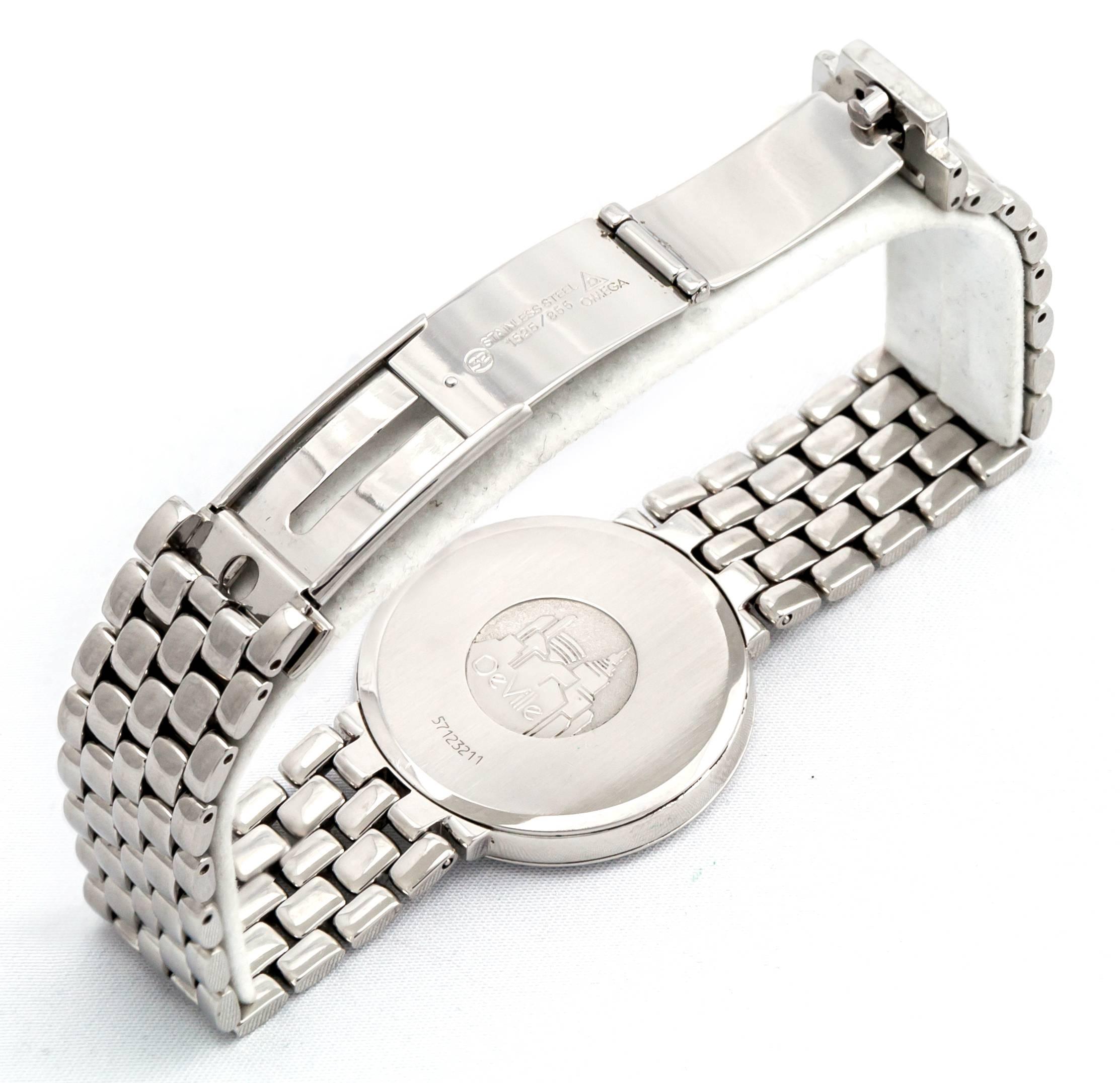 Men's Omega stainless Steel City Quartz Wristwatch