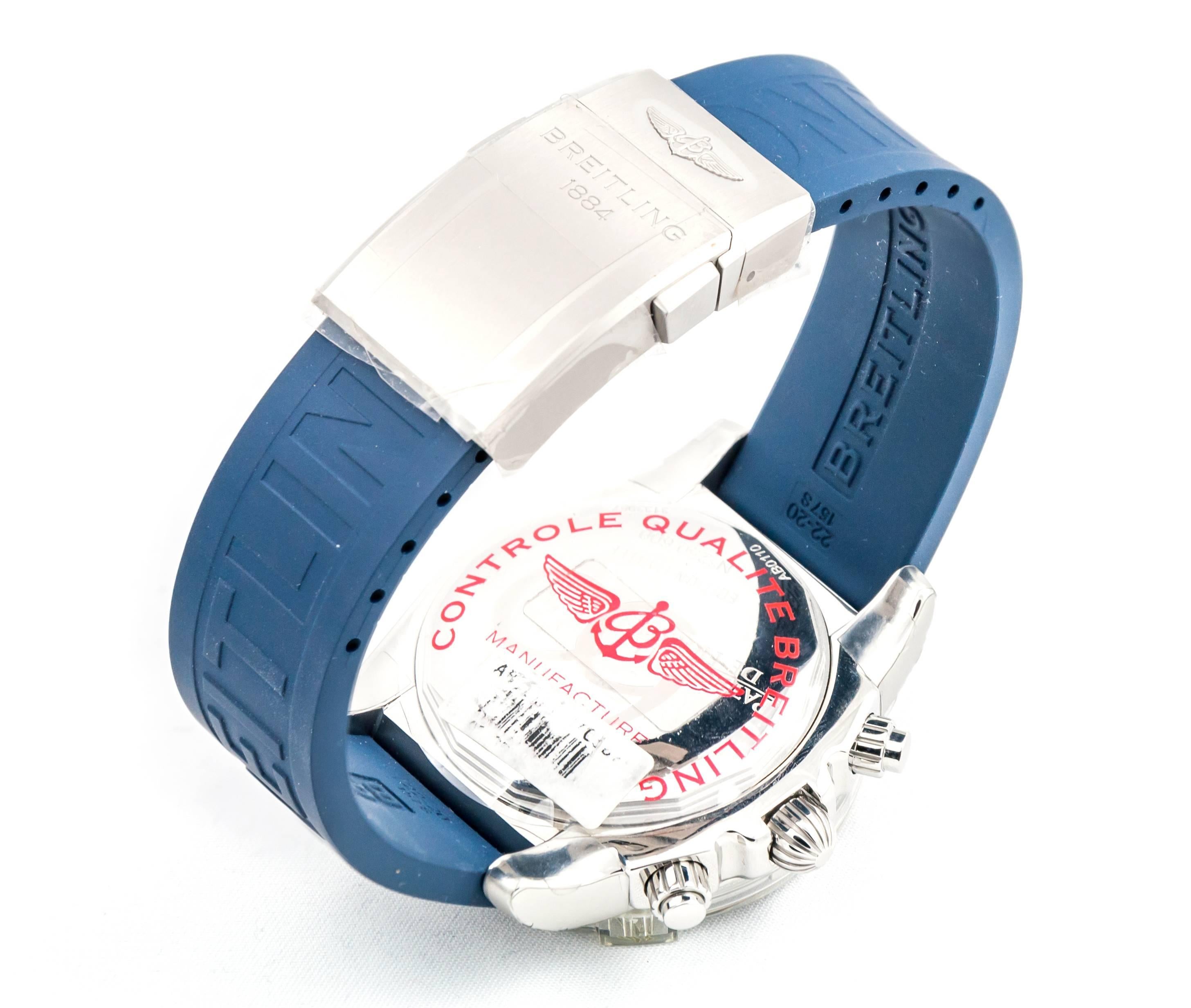 Breitling Stainless steel Chronomat Patrouille De France Automatic Wristwatch  1