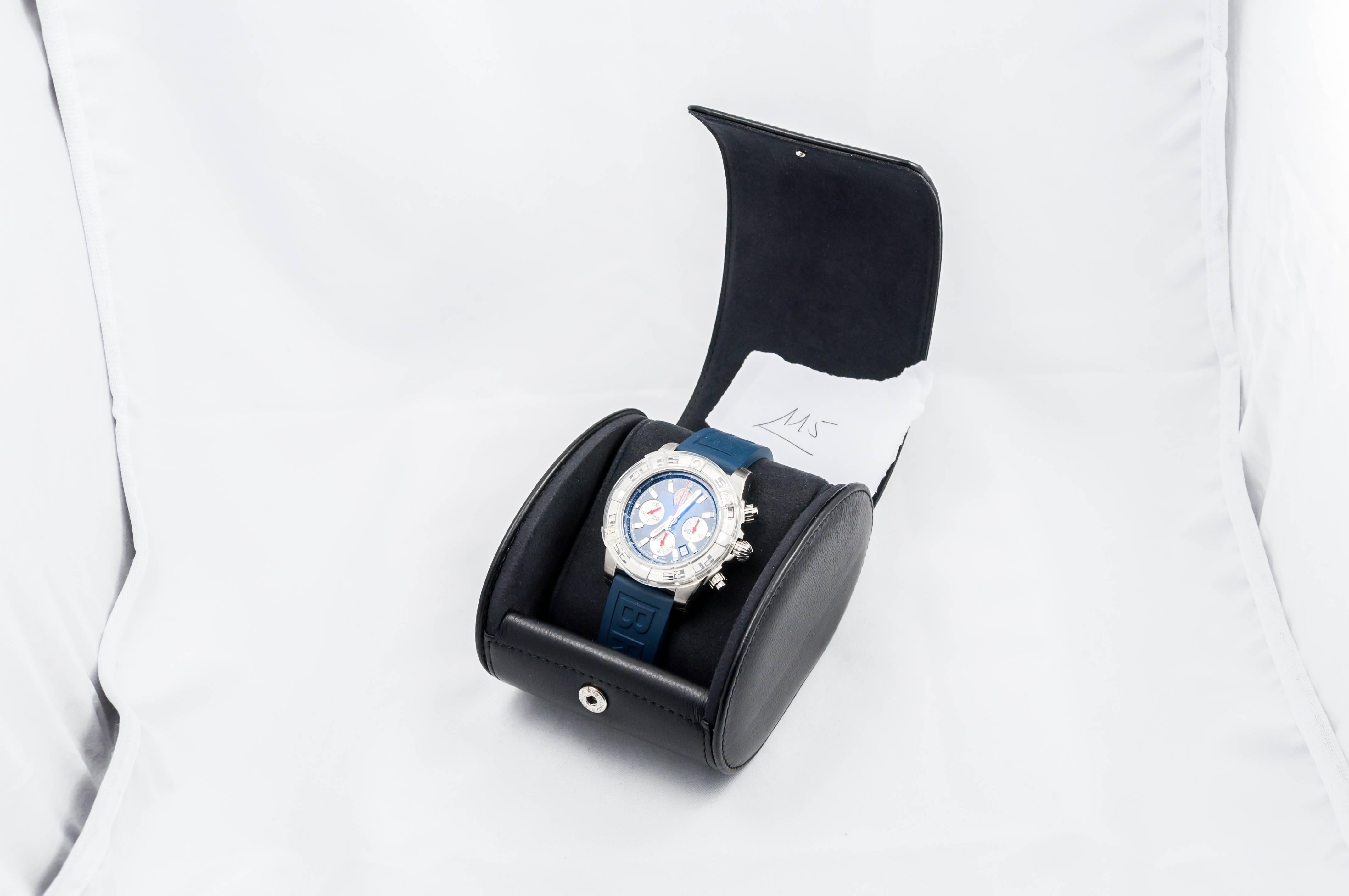 Breitling Stainless steel Chronomat Patrouille De France Automatic Wristwatch  4