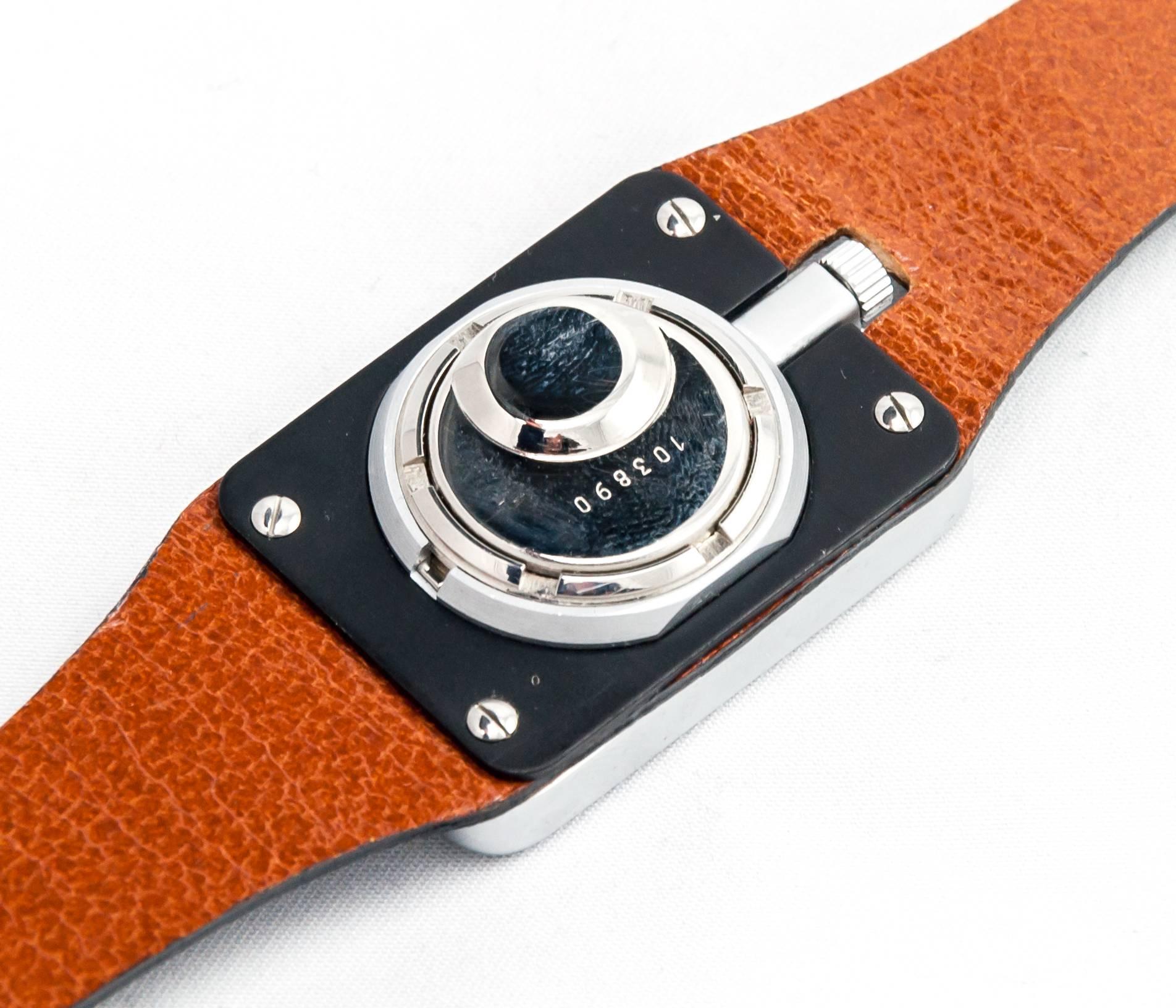 Men's LIP Roger Talon Stainless Steel Rectangular Electro-mechanical Wristwatch, 1976 