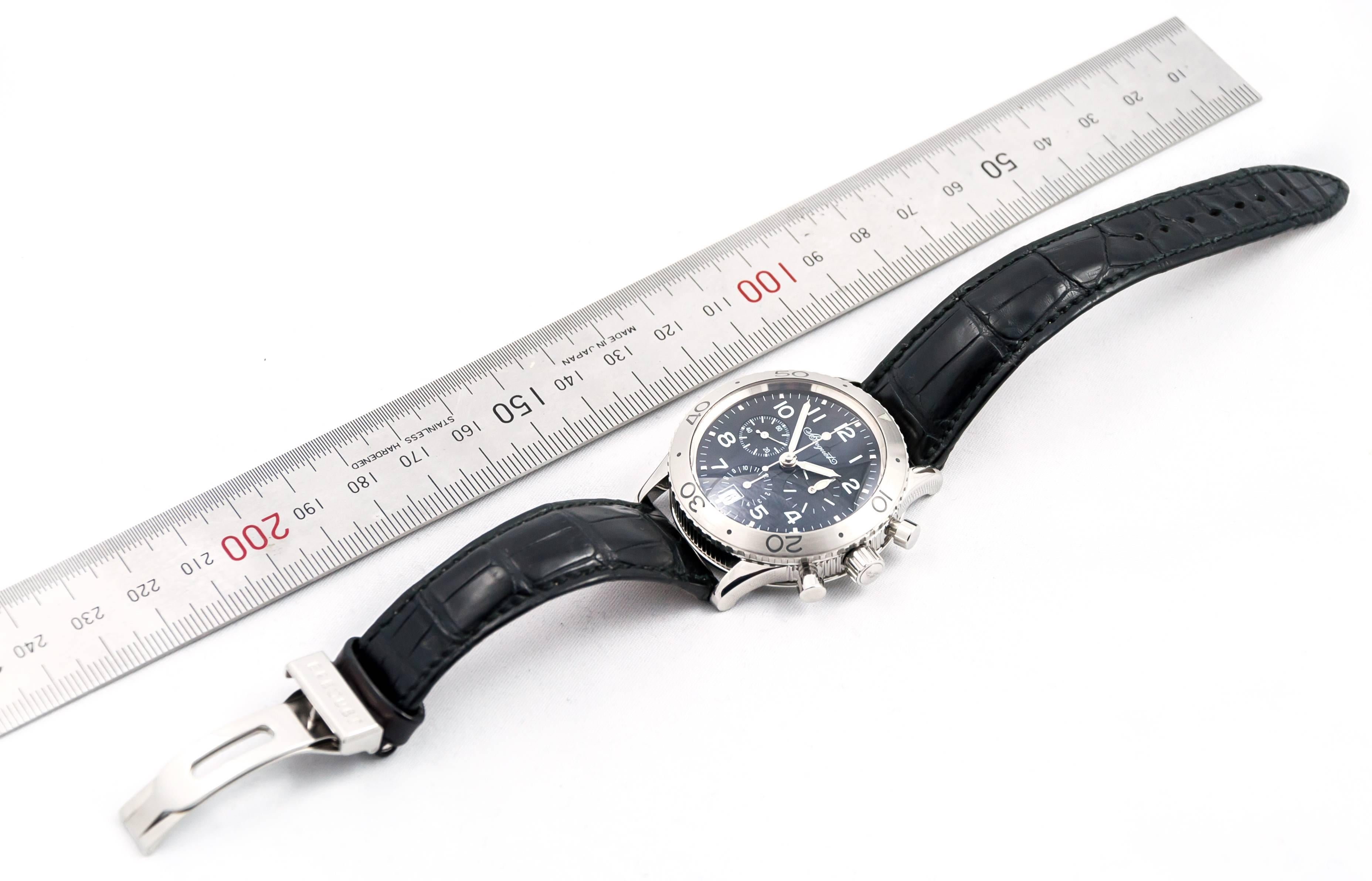 Breguet stainless Steel Transatlantique 3820 Chronograph Automatic Wristwatch 4
