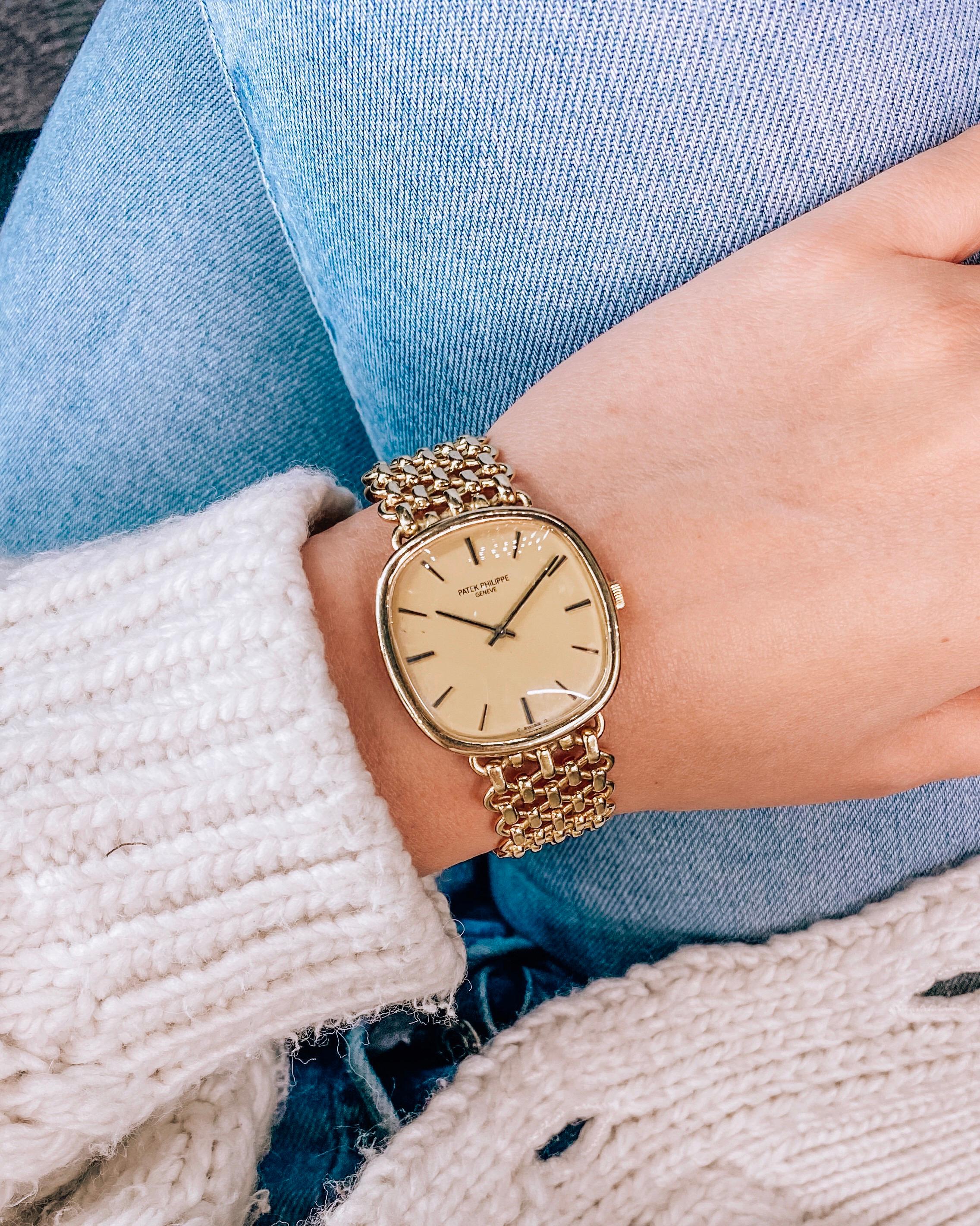 Modern Patek Philippe Ellipse 18 Karat Yellow Gold Watch