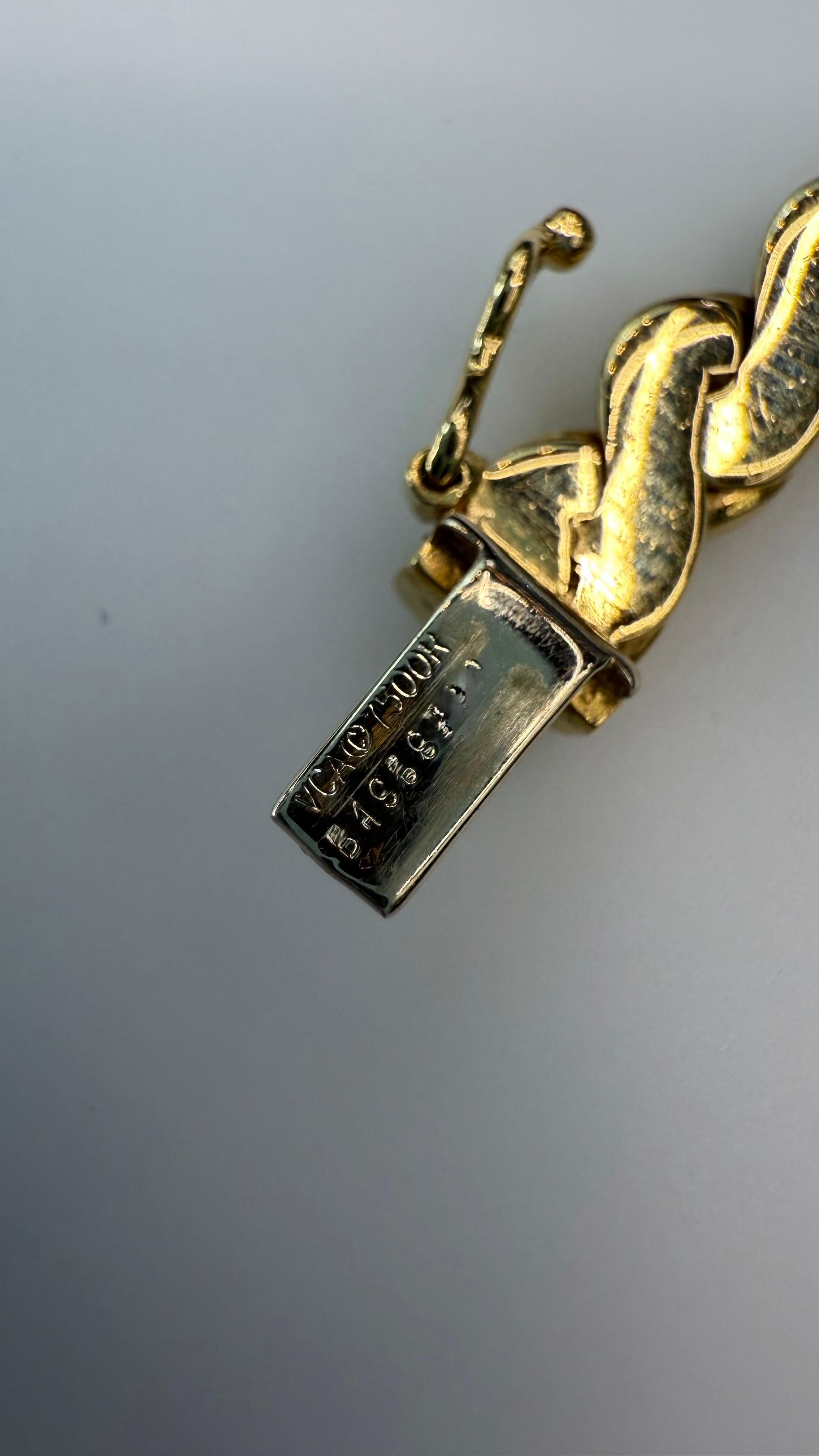Collar Colgante Van Cleef & Arpels Zafiro, Esmeralda Verde y Diamantes en venta 5