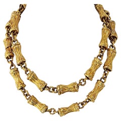 Tiffany & Co. Kette im Bambus-Stil aus 18-karätigem Gelbgold, um 1970
