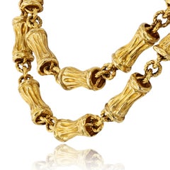 Tiffany & Co. Kette im Bambus-Stil aus 18-karätigem Gelbgold, um 1970