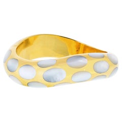 Tiffany & Co. 18K Yellow Gold Angela Cummings Mother Of Pearl Bracelet