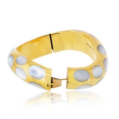 Tiffany & Co. 18K Yellow Gold Angela Cummings Mother Of Pearl Bracelet