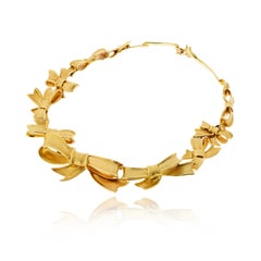 Tiffany & Co 18K Yellow Gold Angela Cummings Bow Necklace