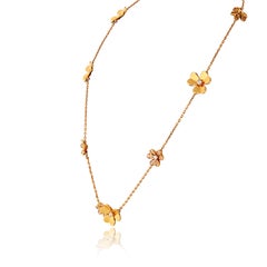Van Cleef & Arpels 18K Yellow Gold Diamond Frivole Necklace