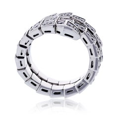 Bvlgari Diamond Viper 18K White Gold Ring