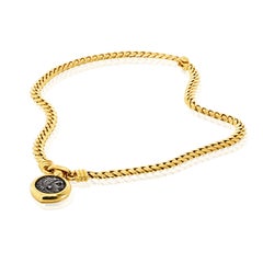 Bvlgari 18K Yellow Gold Monete 1982 Coin Necklace
