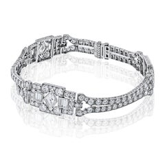 Oscar Heyman Art Deco Platinum Diamond Bracelet