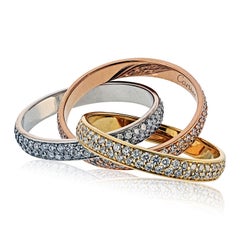 Cartier Pave Trinity Diamond Roller Ring
