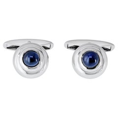 Chopard Sapphire Cufflinks in 18K White Gold