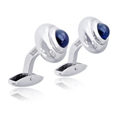 Chopard Sapphire Cufflinks in 18K White Gold