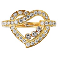 Chopard Happy Diamonds 18K Yellow Gold Happy Diamonds Heart Ring
