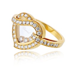 Chopard Happy Diamonds 18K Yellow Gold Happy Diamonds Heart Ring