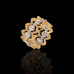 Buccellati Diamonds, 18 Carat White and Yellow Gold Ring
