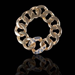 Seaman Schepps 1940s Bracelet in Diamonds, Sapphires and 18 Carat Gold