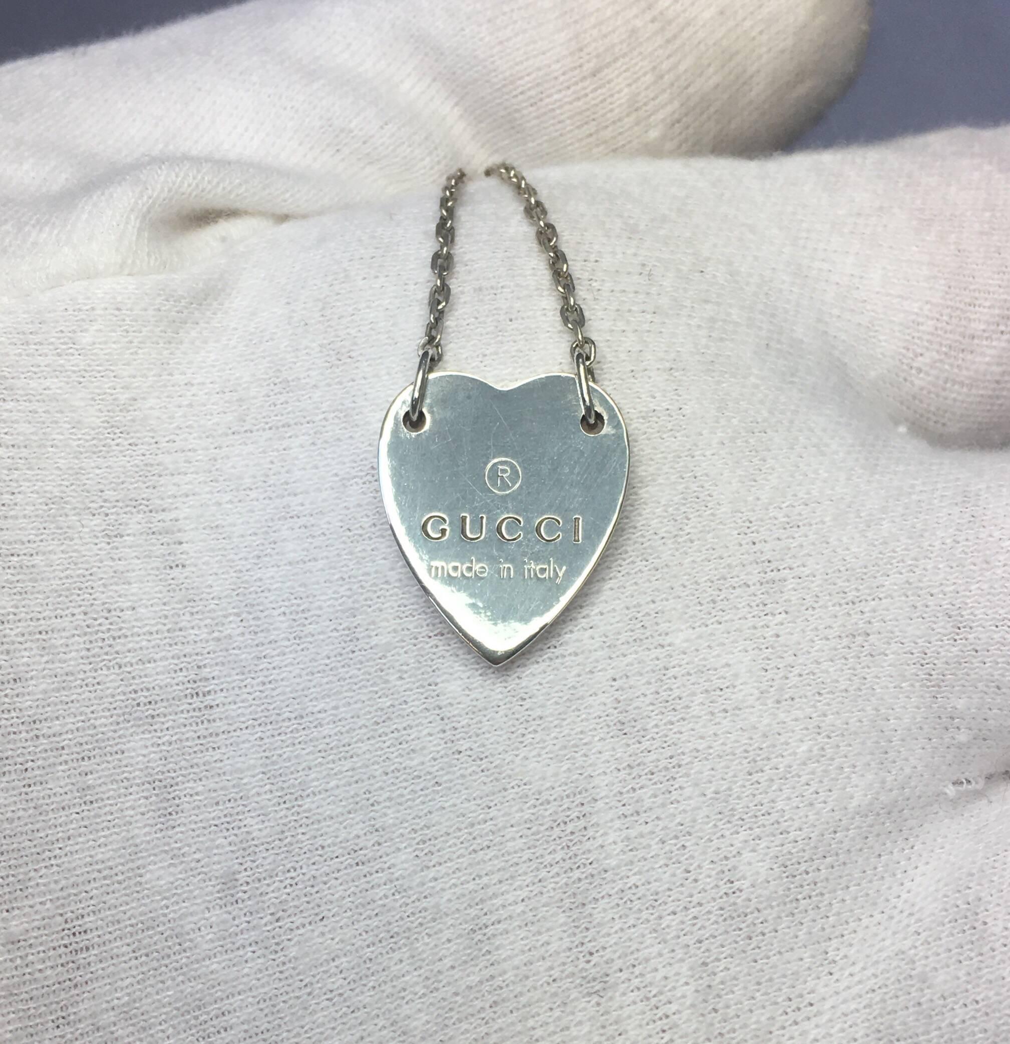 gucci heart necklace gold