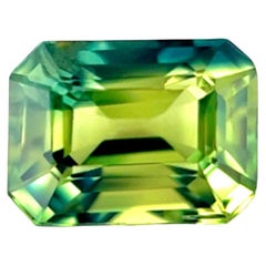 GIA Certified 1.19ct Parti Colour Thai Sapphire Blue Yellow Untreated Emerald