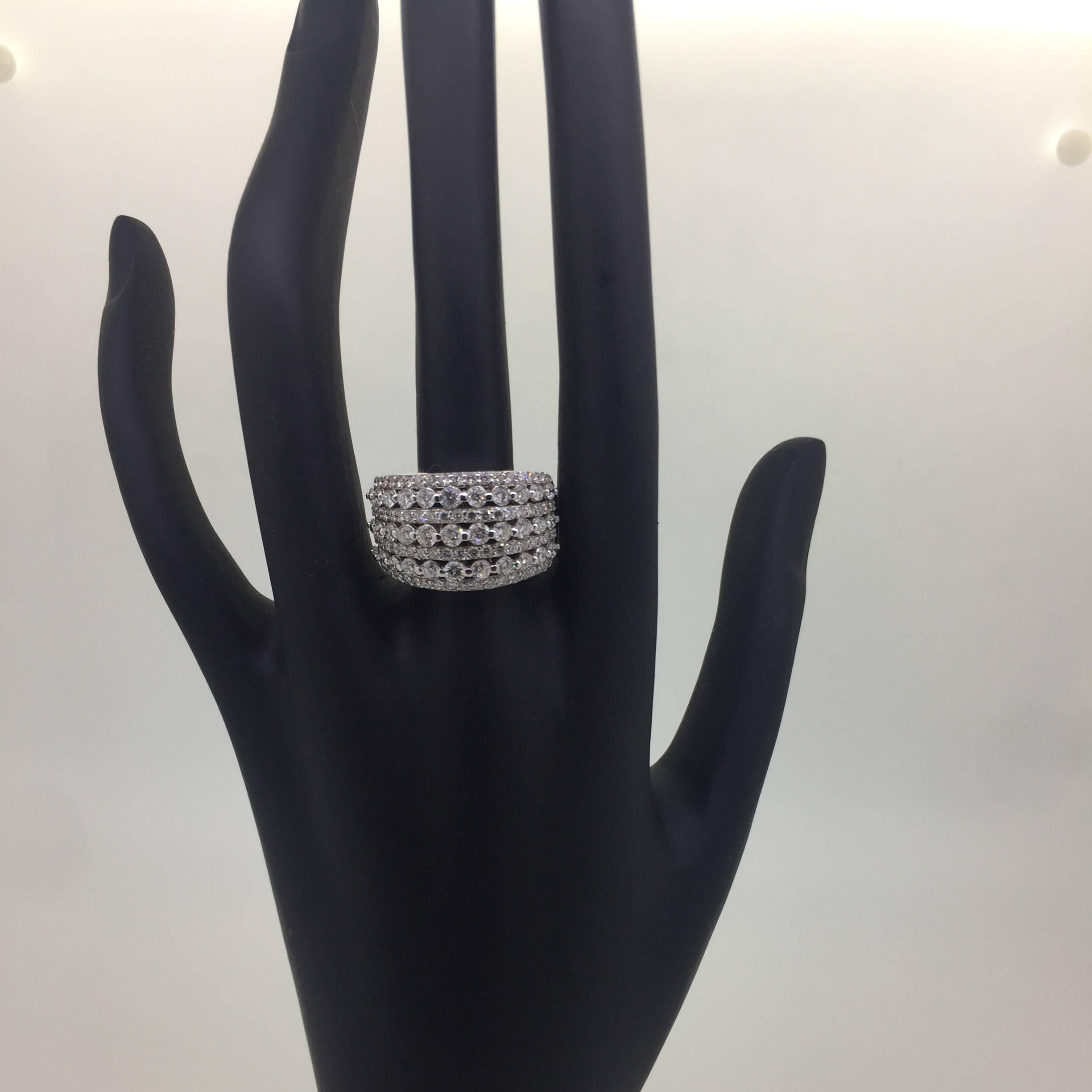 Contemporary Diamond Cocktail Ring