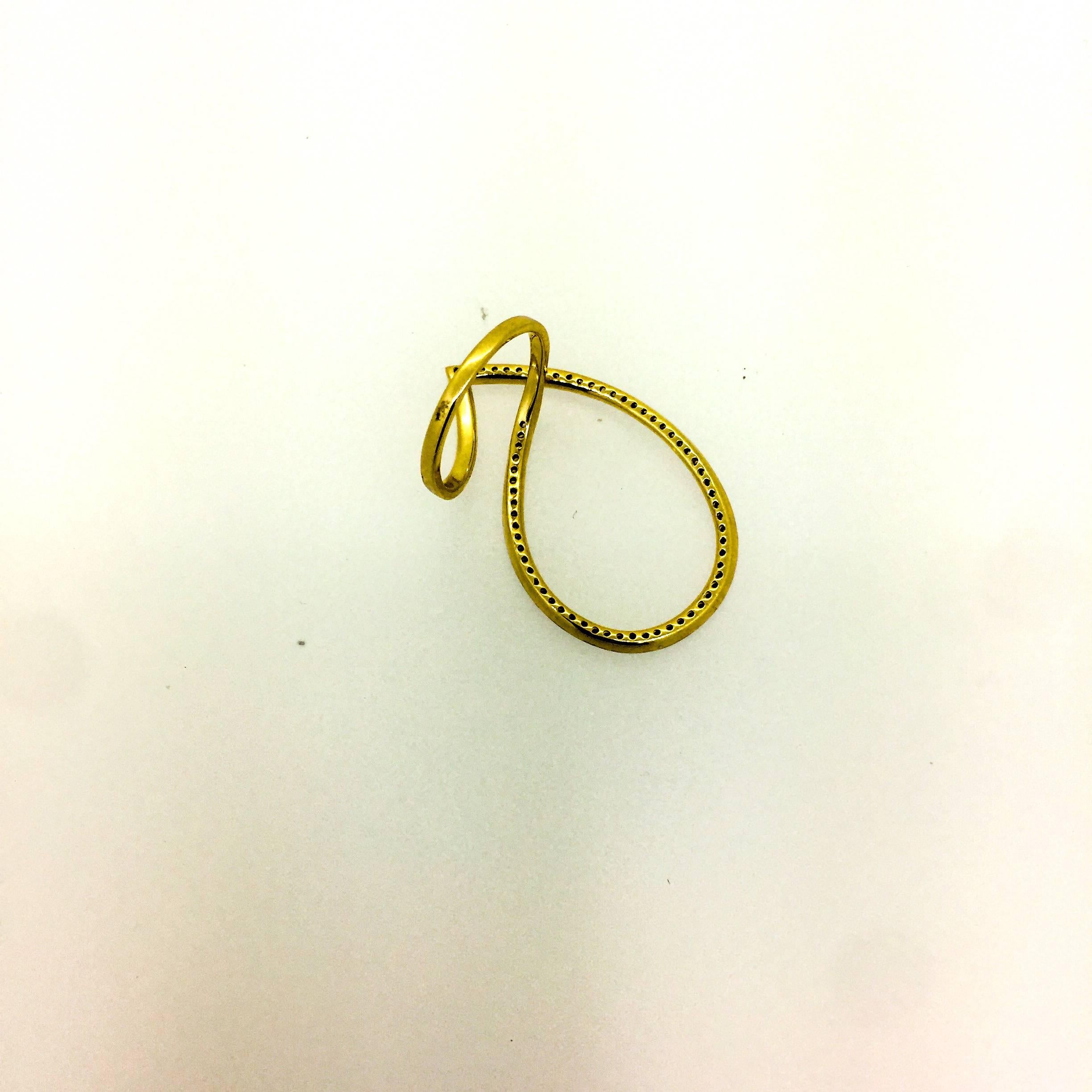 0.64 Carat Diamond Gold Cocktail Ring In New Condition In Los Angeles, CA