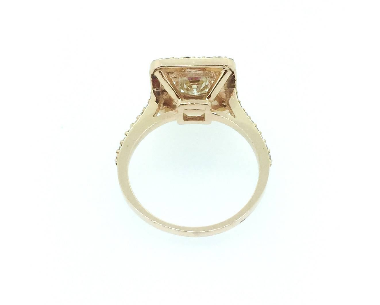 Modern 1.69 Carat Diamond Engagement Ring