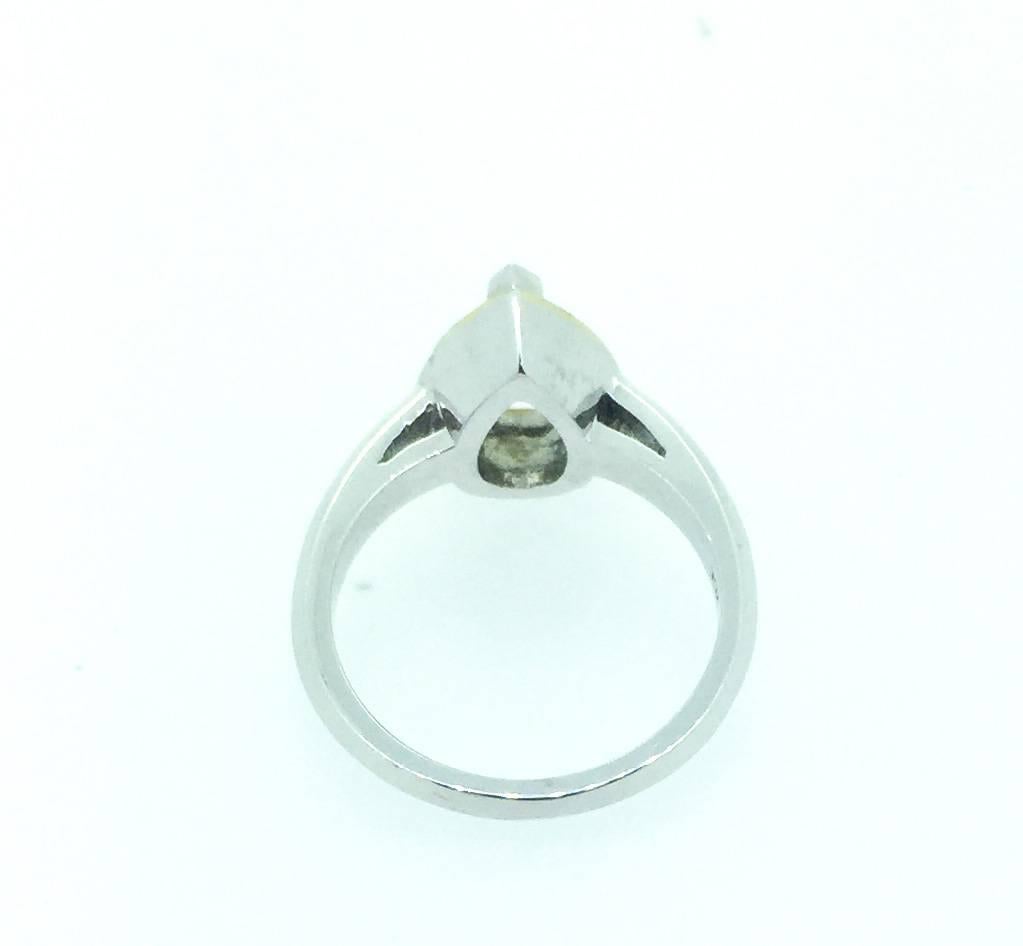 Modern 1.18 Carat Solitaire Diamond Ring Pear Cut