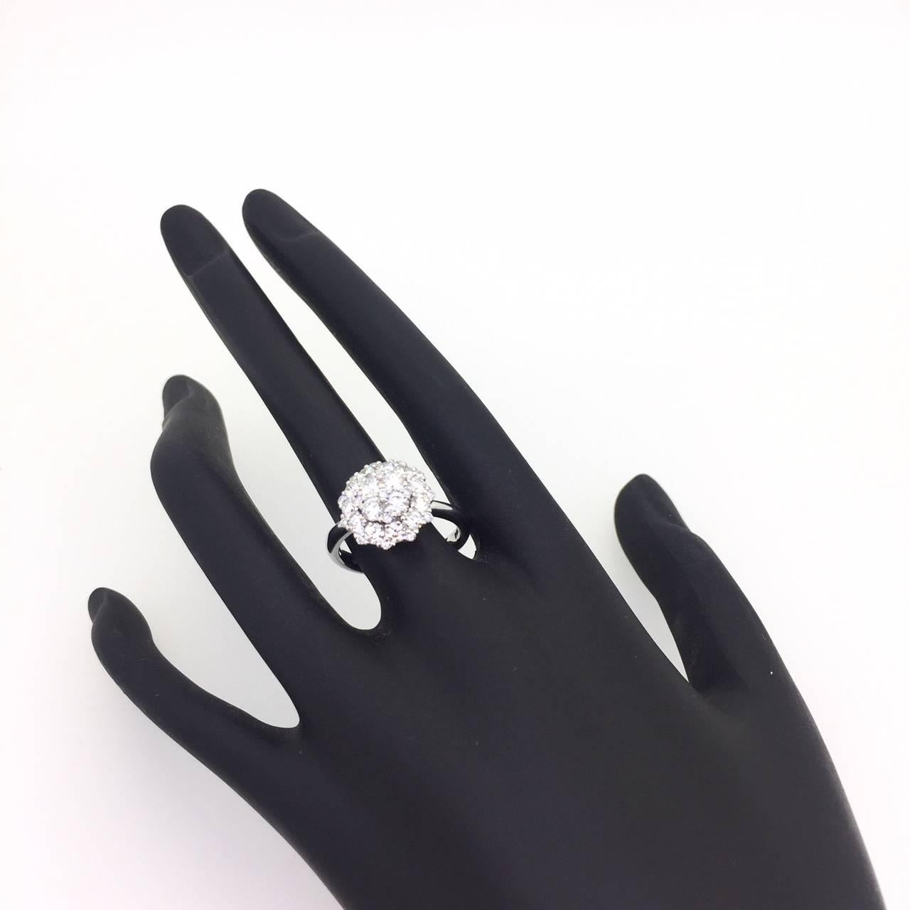 Modern 1.46 Carat Diamond Cocktail Ring