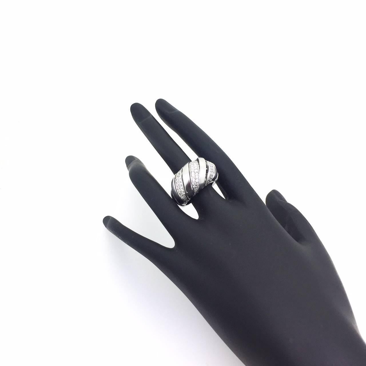 Modern 1.12 Carat Diamond Cocktail Ring