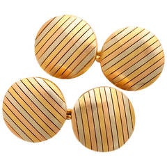 Cartier Gold Double Cufflinks