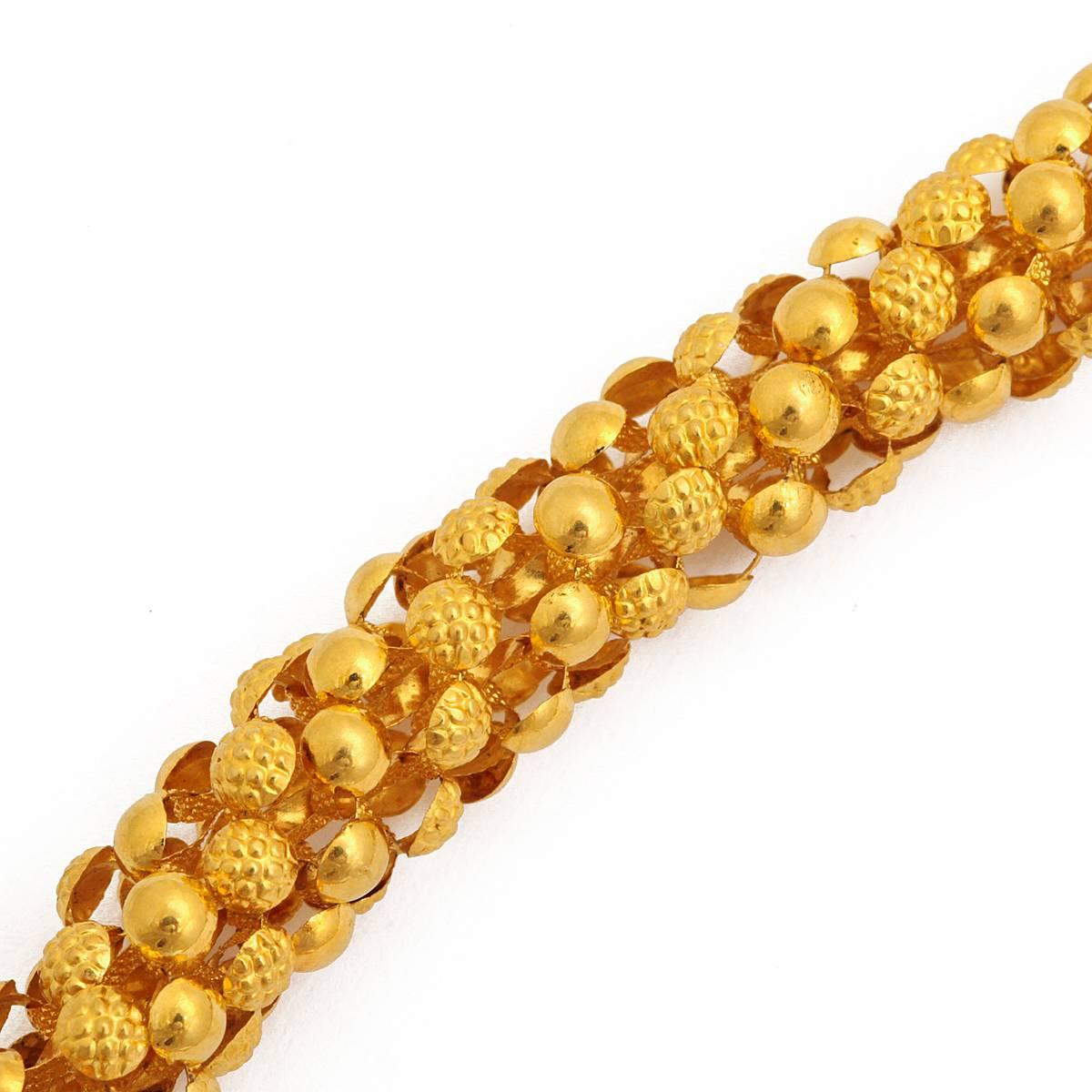 Women's Georgian Gold Mesh Chain For Sale
