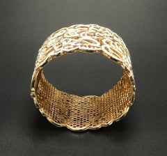 Lace Motif Diamond Rose Gold Bracelet