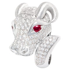 Ella Gafter Taurus Diamond Ruby Zodiac Ring 
