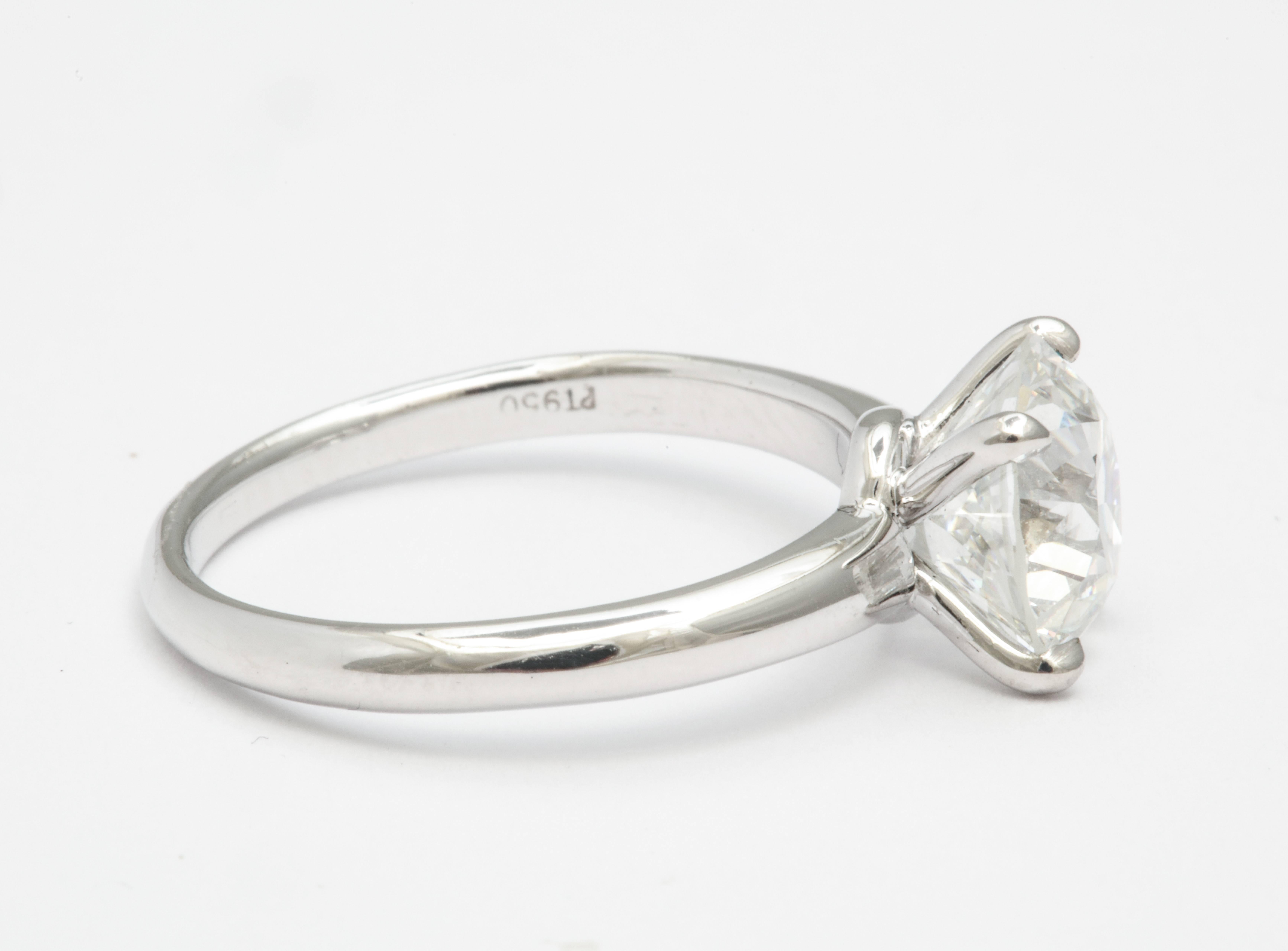 Old European Cut Donna Vock 2.31 Carat GIA Certified Old European Diamond Engagement Ring