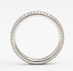 Donna Vock Platinum Micro-pave Diamond Wedding Band