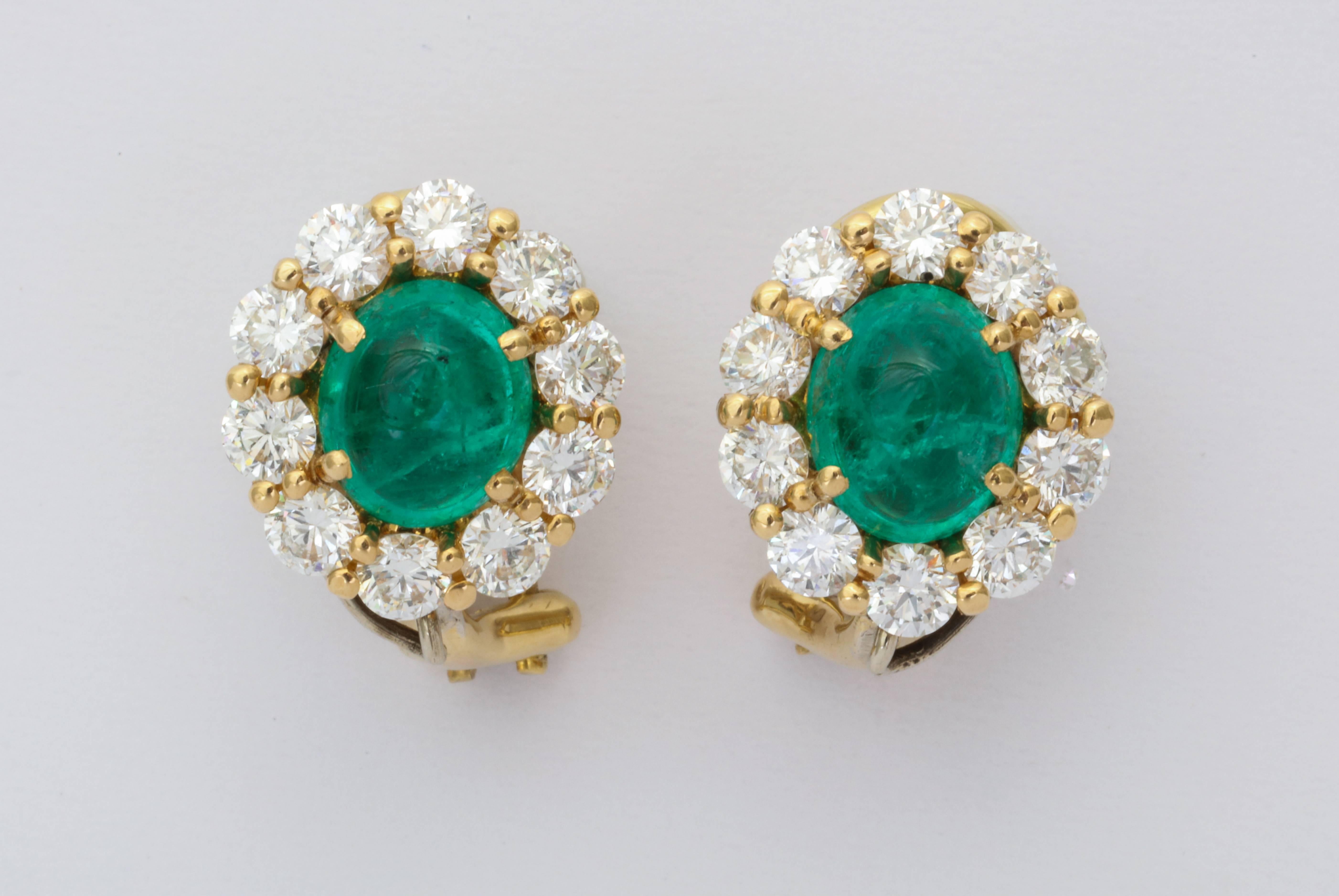 Contemporary Donna Vock Emerald Diamond and Cultured Pearl Drop Day Night Clip-on Earrings